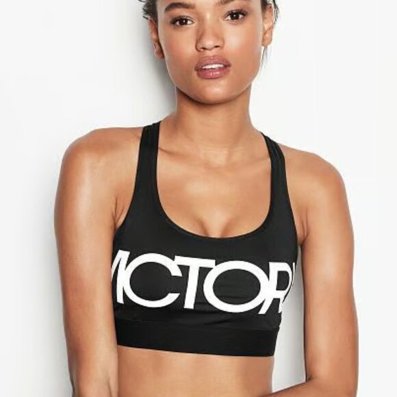 Victoria's Secret bra Small VS Sport spellout logo pullover stretch workout gym - Picture 7 of 7
